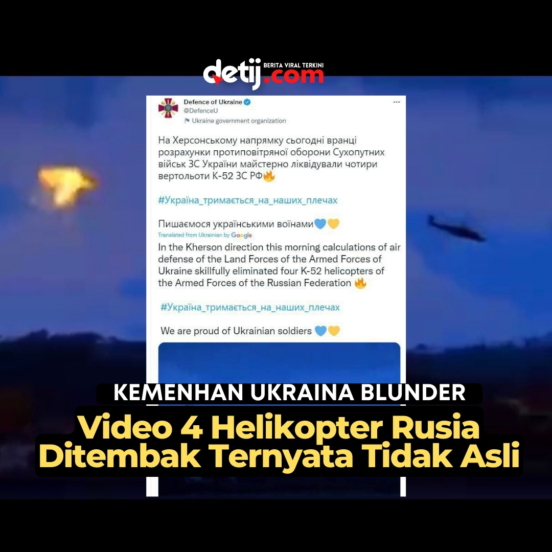 Video 4 Helikopter Rusia Ditembak